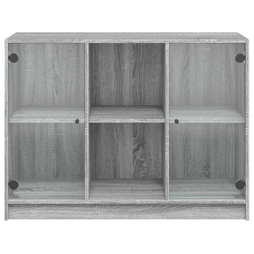 Buffet sonoma gris 102x37x75,5 cm bois d'ingénierie - XIOS