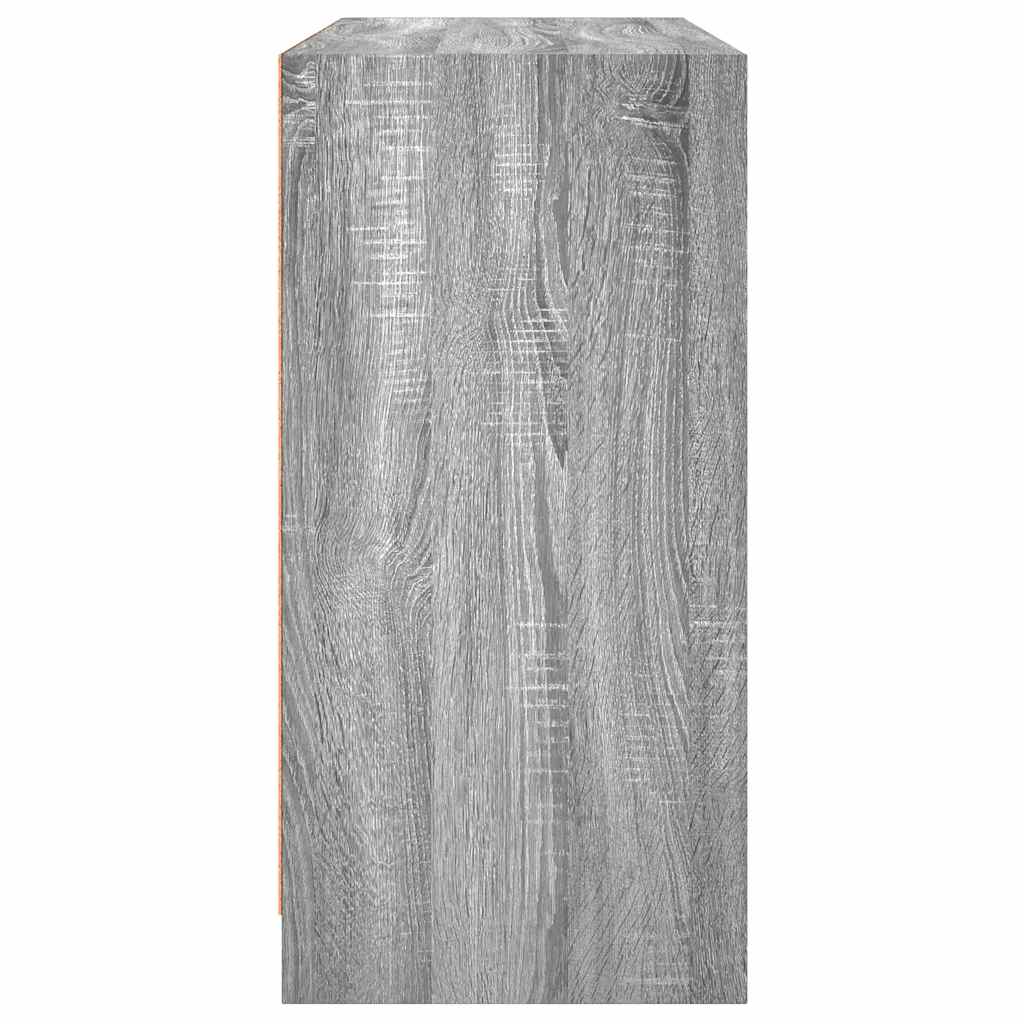 Buffet sonoma gris 102x37x75,5 cm bois d'ingénierie - XIOS