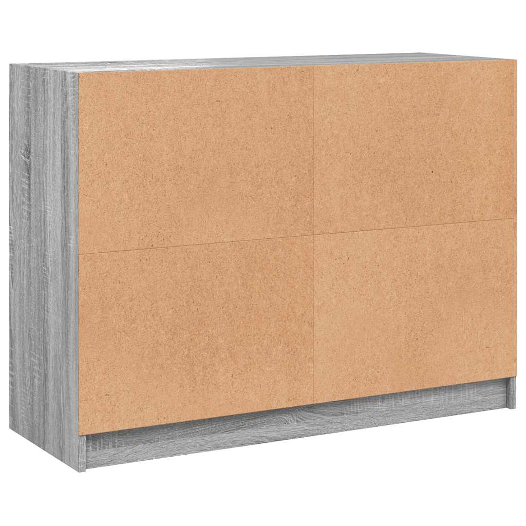 Buffet sonoma gris 102x37x75,5 cm bois d'ingénierie - XIOS