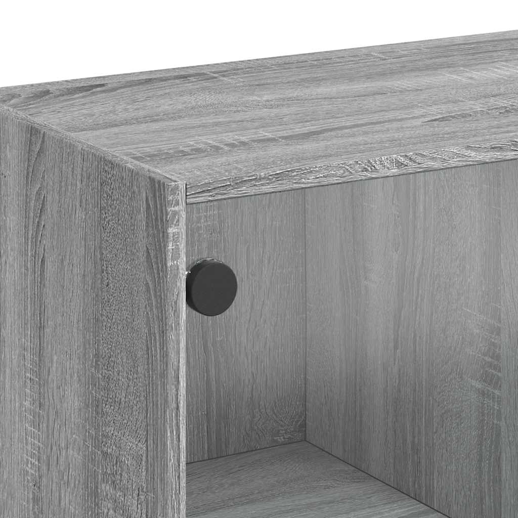 Buffet sonoma gris 102x37x75,5 cm bois d'ingénierie - XIOS
