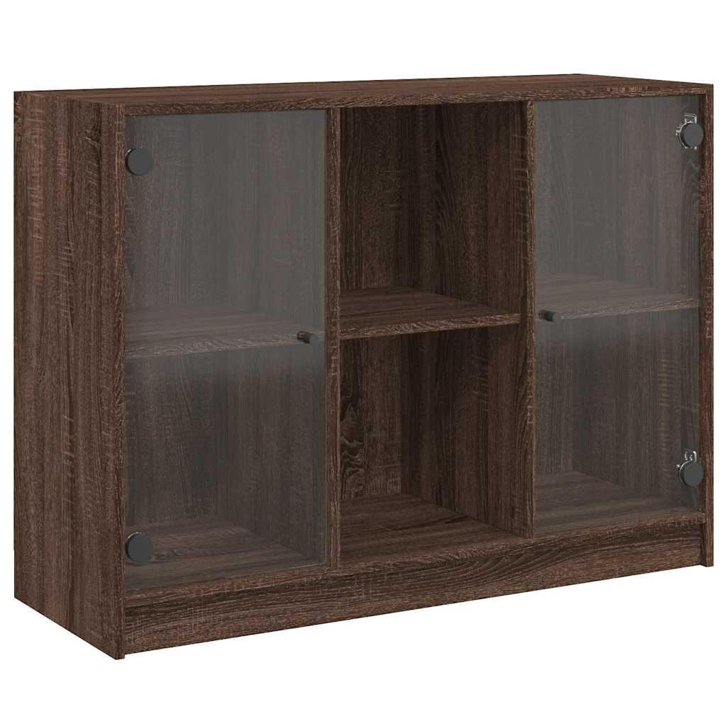 Buffet chêne marron 102x37x75,5 cm bois d'ingénierie - XIOS