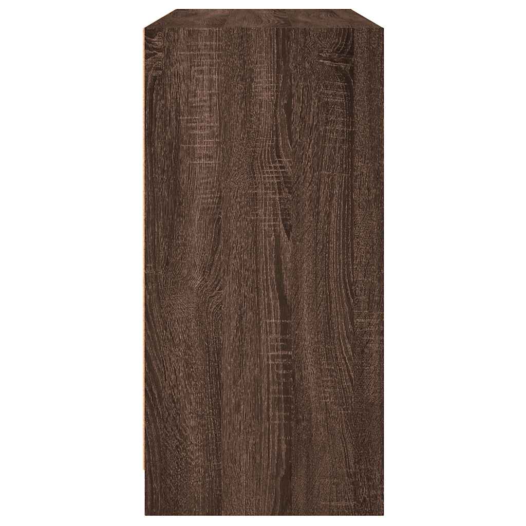 Buffet chêne marron 102x37x75,5 cm bois d'ingénierie - XIOS