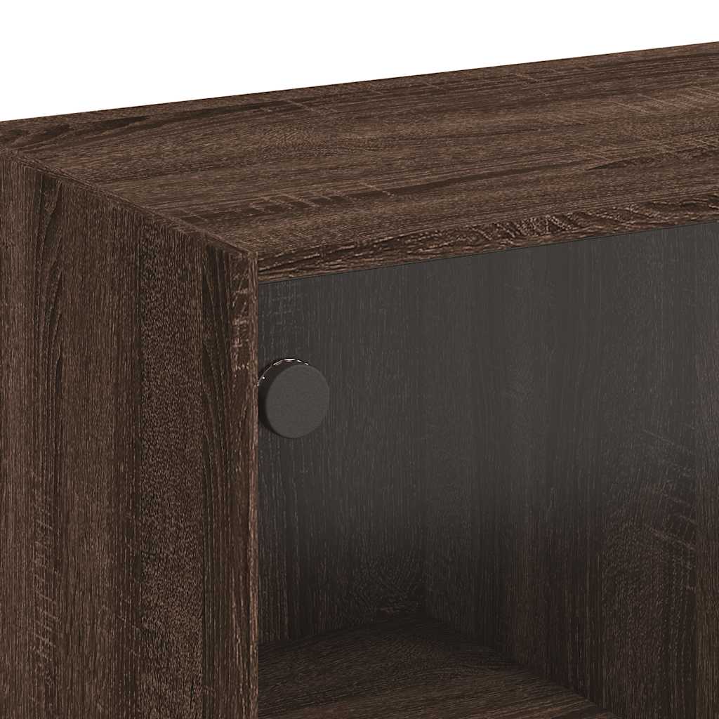 Buffet chêne marron 102x37x75,5 cm bois d'ingénierie - XIOS