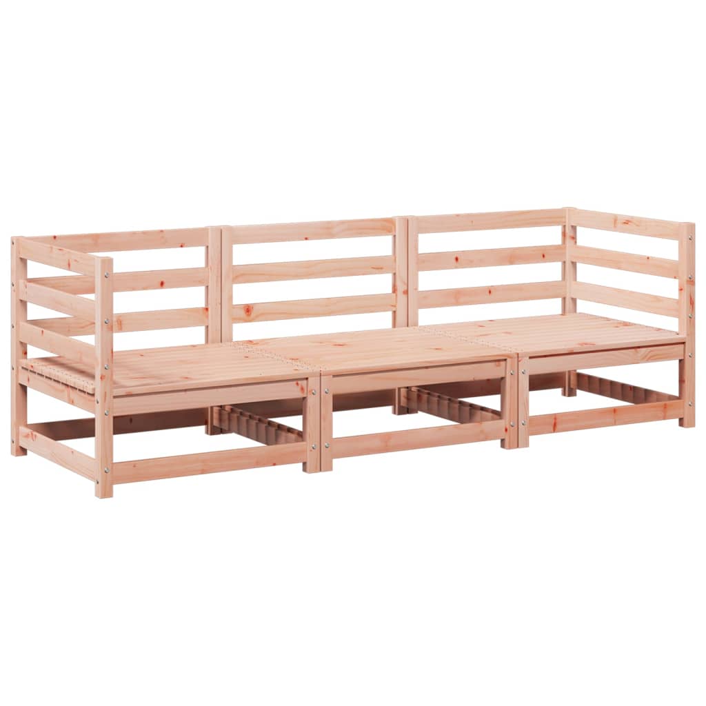 Salon de jardin 3 pcs bois massif sapin de douglas - XIOS