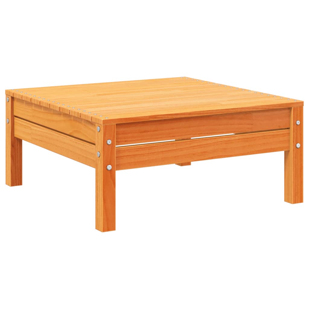 Salon de jardin 5 pcs avec coussins cire marron bois pin massif - XIOS