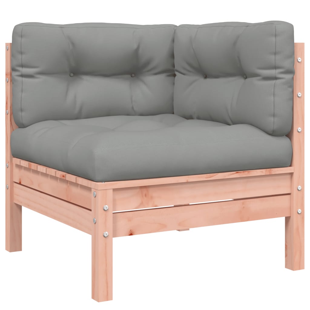 Salon de jardin 7 pcs et coussins bois massif sapin de douglas - XIOS