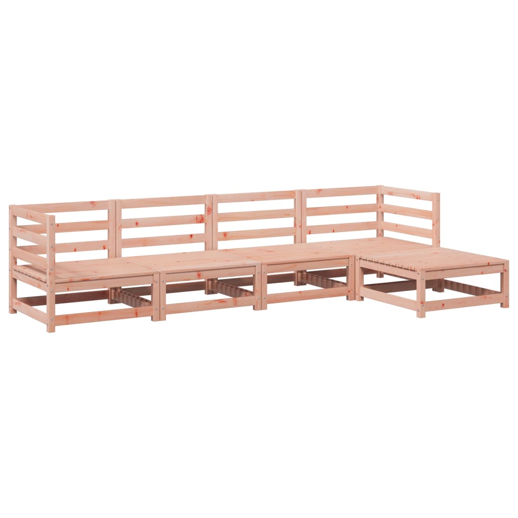 Salon de jardin 5 pcs bois massif sapin de douglas - XIOS