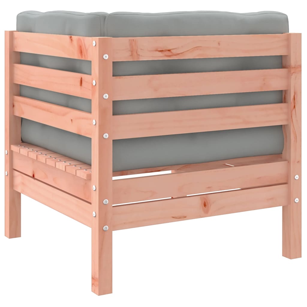 Salon de jardin 5 pcs et coussins bois massif sapin de douglas - XIOS
