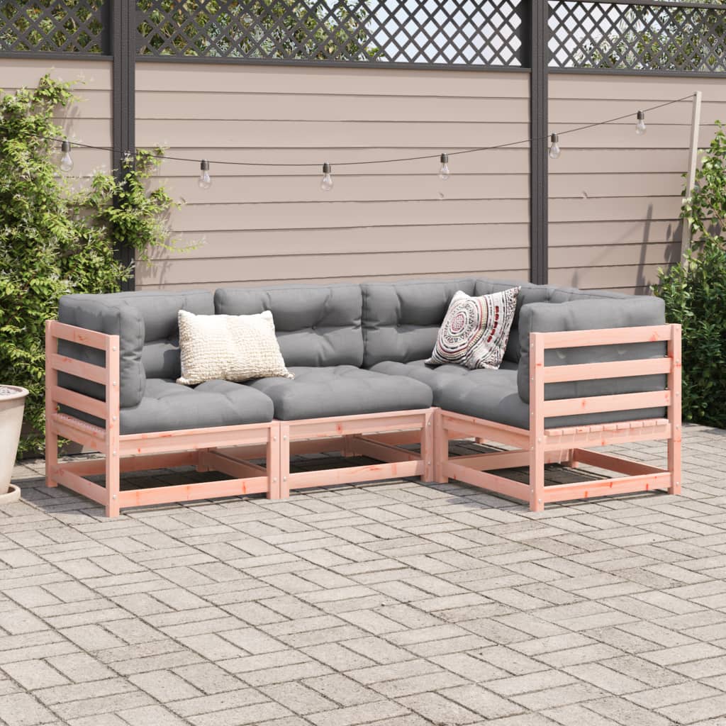 Salon de jardin 4 pcs bois massif sapin de douglas - XIOS