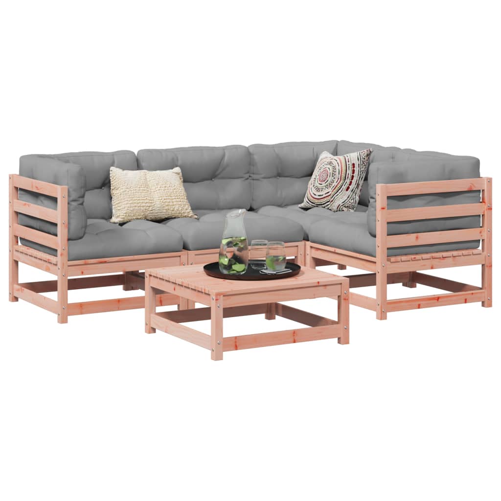 Salon de jardin 5 pcs bois massif sapin de douglas - XIOS
