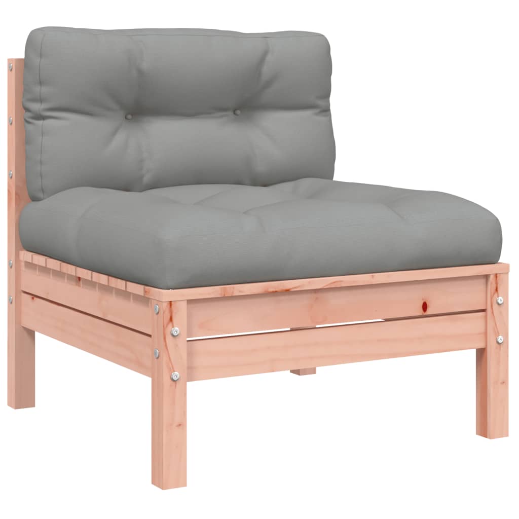 Salon de jardin 5 pcs et coussins bois massif sapin de douglas - XIOS