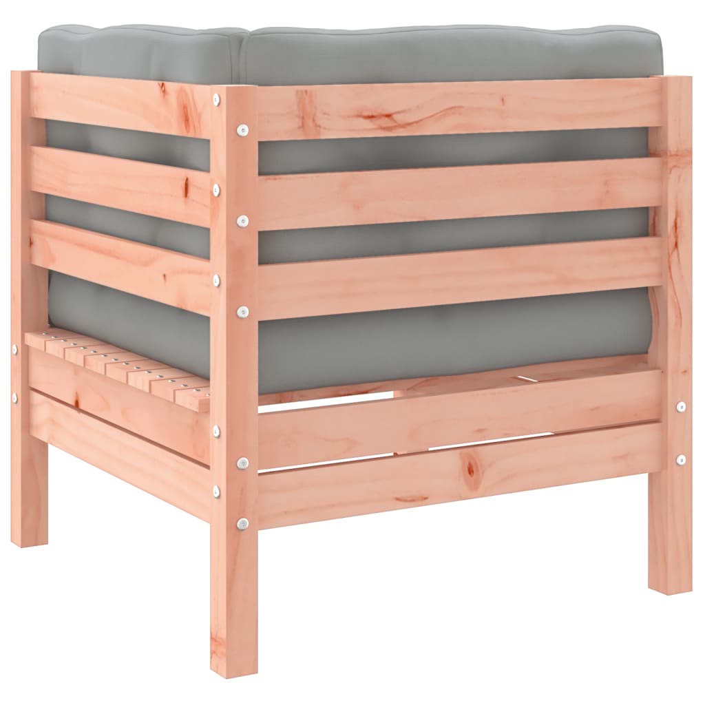 Salon de jardin 7 pcs et coussins bois massif sapin de douglas - XIOS