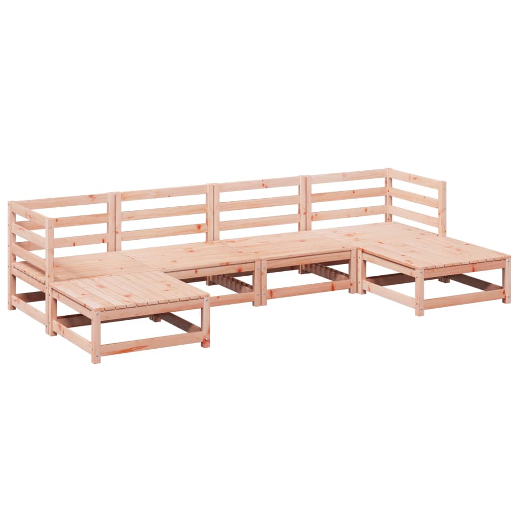Salon de jardin 6 pcs bois massif sapin de douglas - XIOS