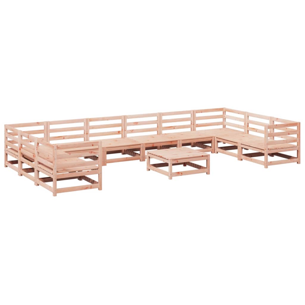 Salon de jardin 11 pcs bois massif sapin de douglas - XIOS
