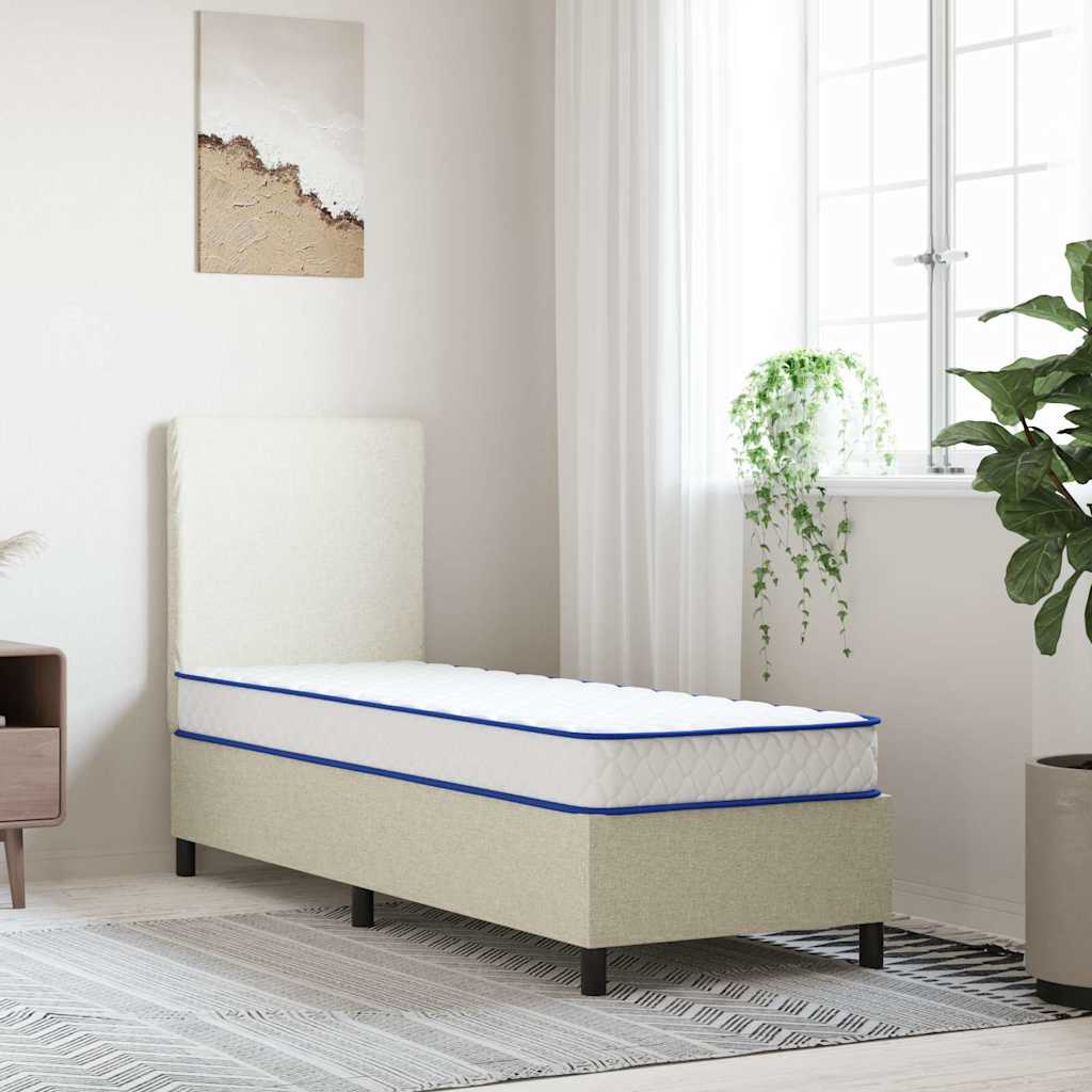 Matelas en mousse à mémoire de forme blanc 70x200x17 cm doux - XIOS