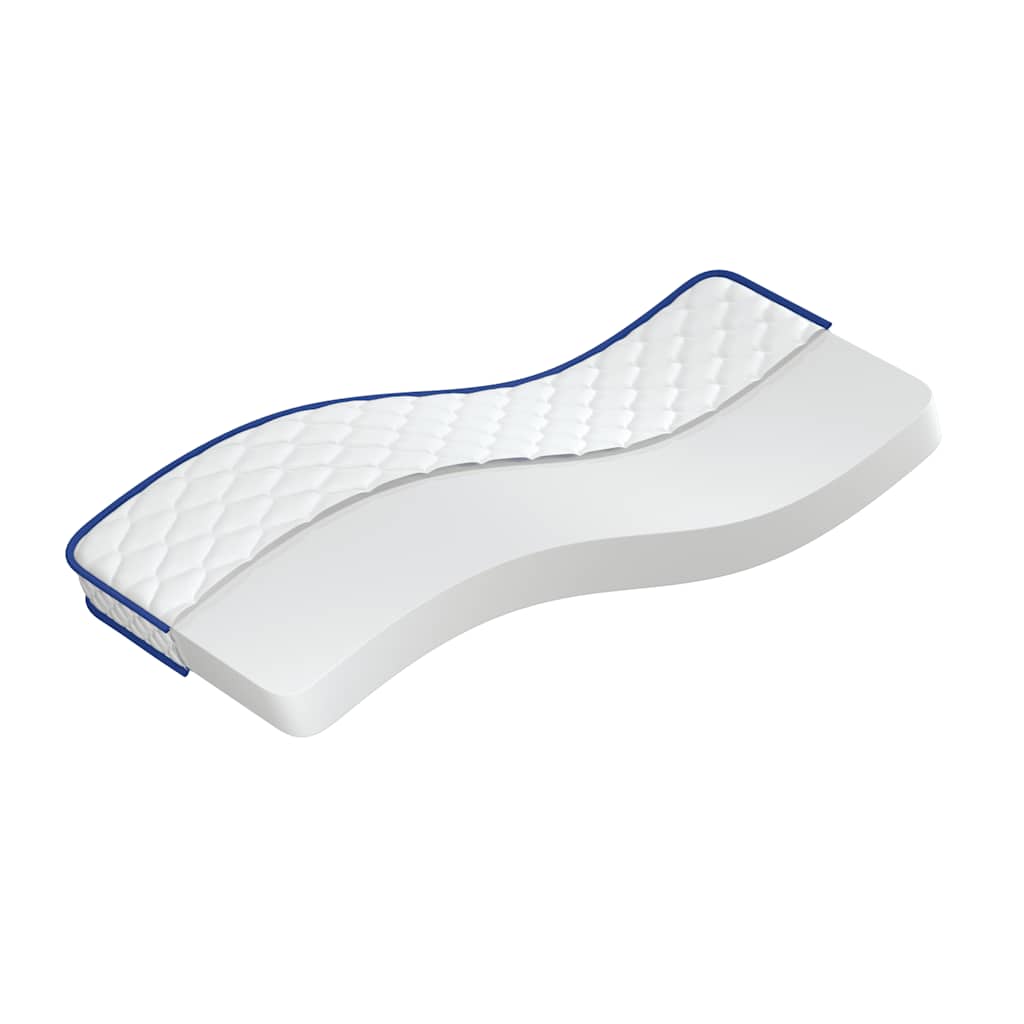 Matelas en mousse à mémoire de forme blanc 80x160x17 cm doux - XIOS