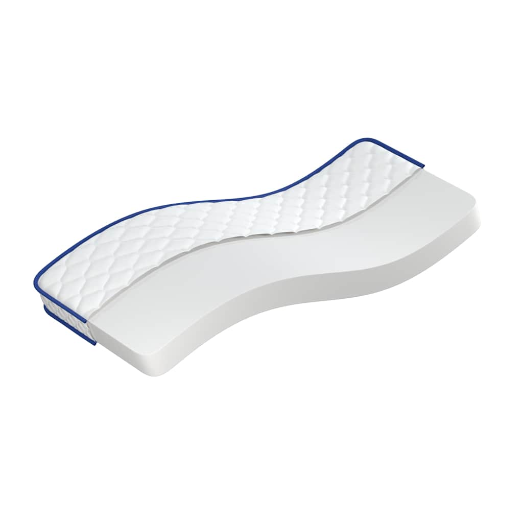 Matelas en mousse à mémoire de forme blanc 80x200x17 cm doux - XIOS