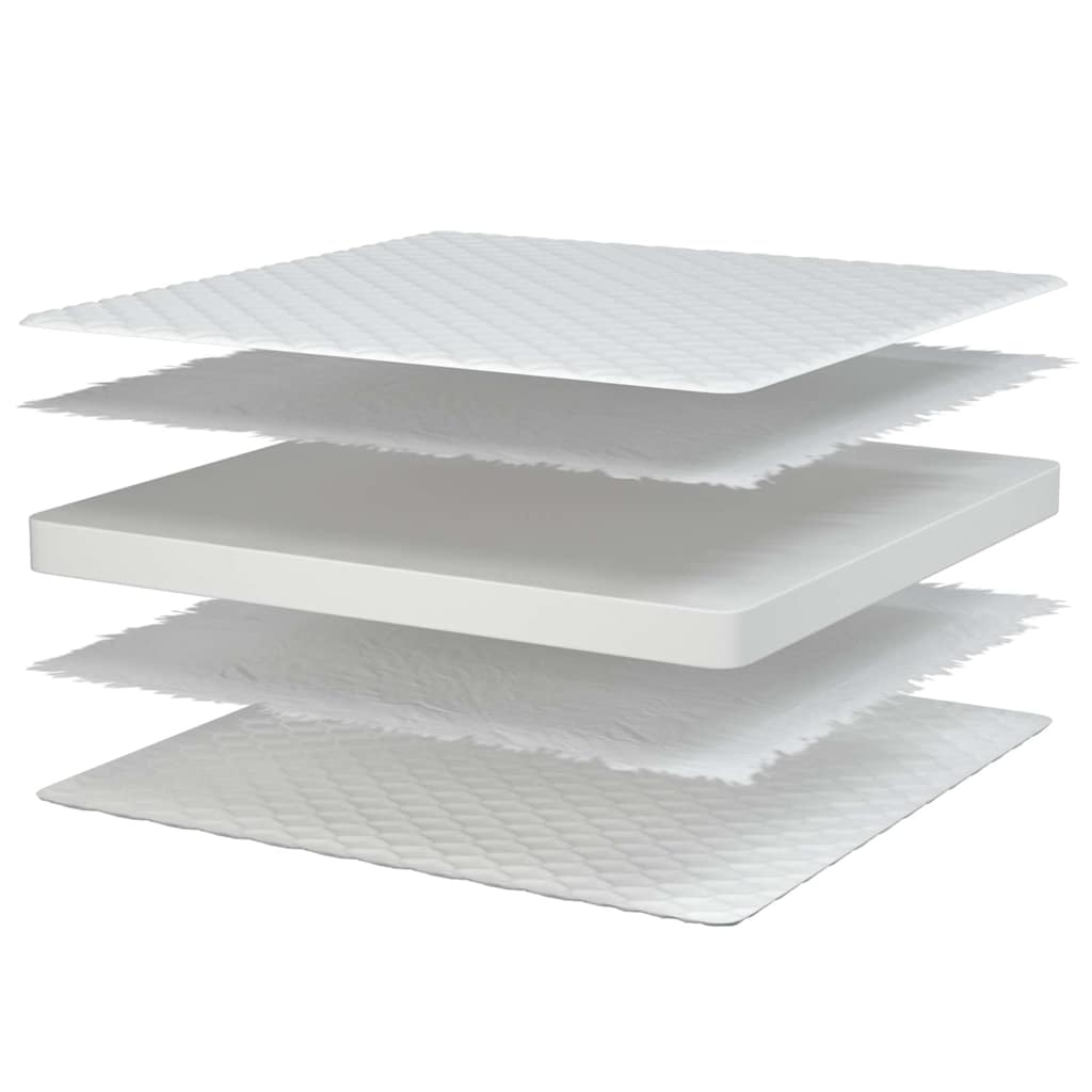 Matelas en mousse à mémoire de forme blanc 80x200x17 cm doux - XIOS