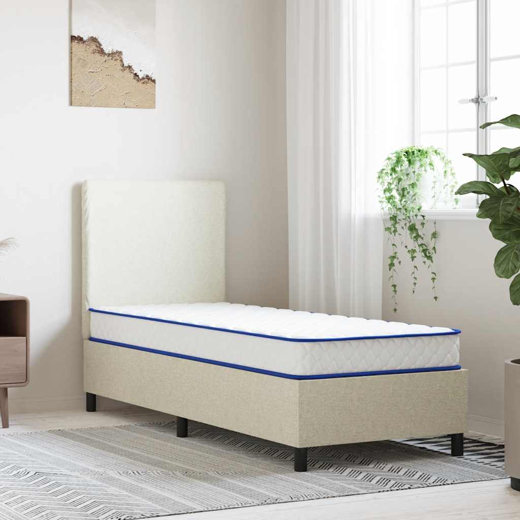 Matelas en mousse à mémoire de forme blanc 80x200x17 cm doux - XIOS