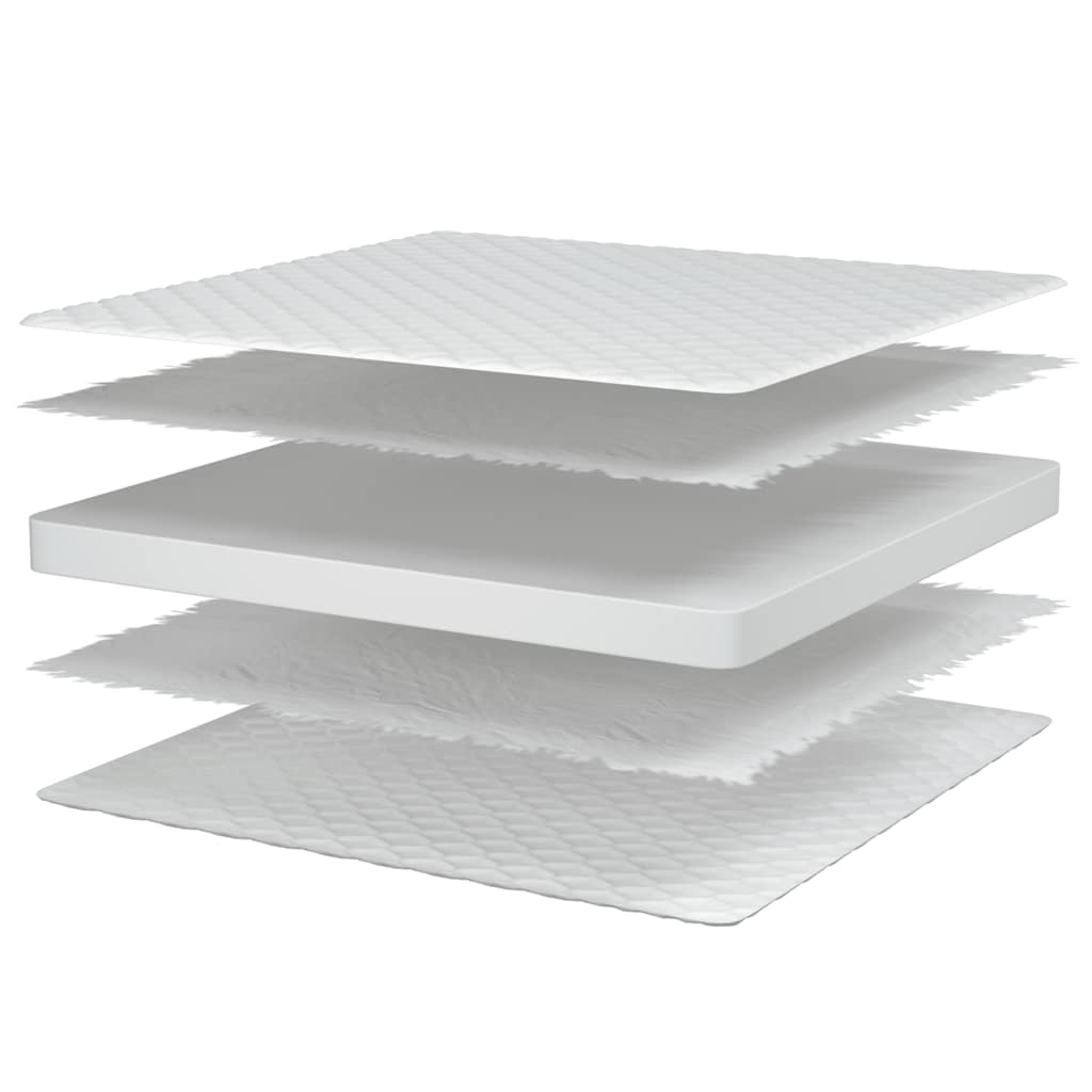 Matelas en mousse à mémoire de forme blanc 100x200x17 cm doux - XIOS