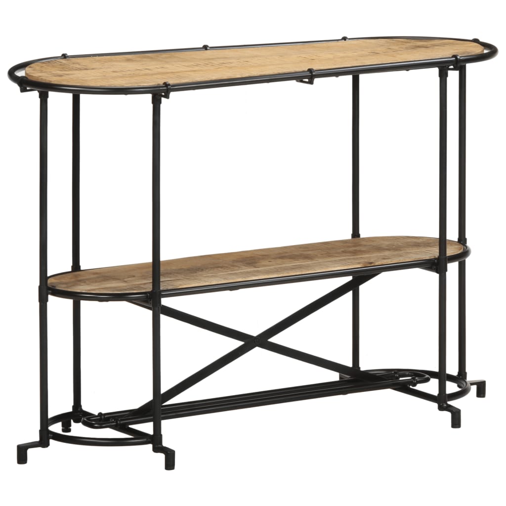 Table console 110x42x76 cm bois massif de manguier brut - XIOS