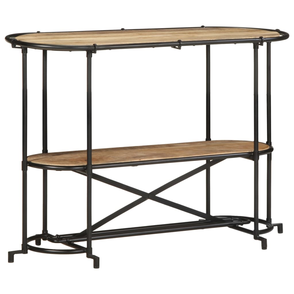 Table console 110x42x76 cm bois massif de manguier brut - XIOS