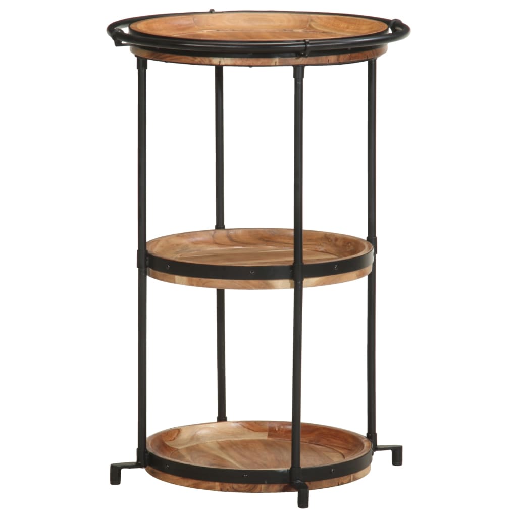 Table d'appoint Ø55x83 cm bois massif d'acacia - XIOS