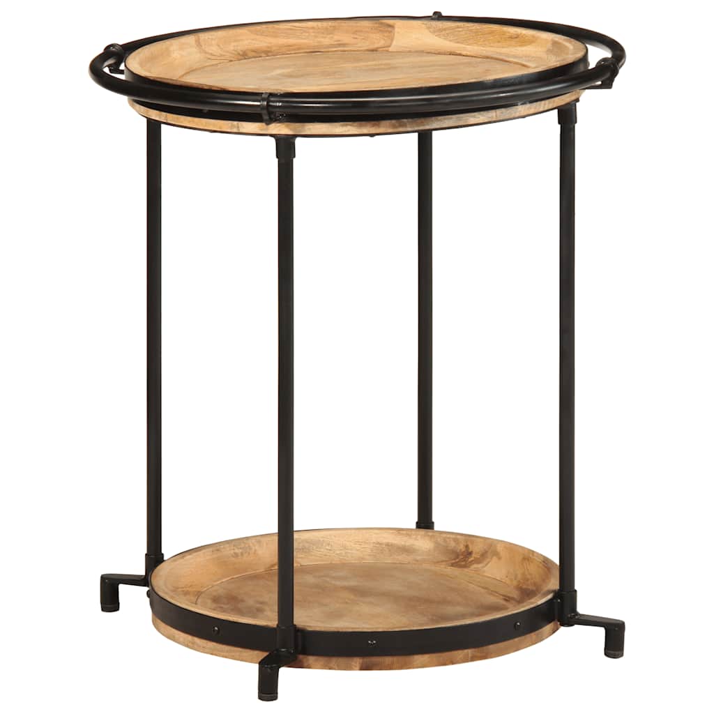 Table d'appoint Ø55x60 cm bois de manguier massif - XIOS