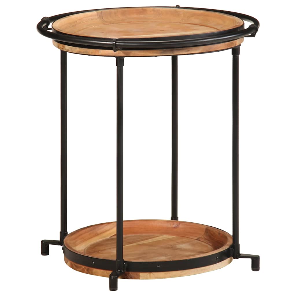 Table d'appoint Ø55x60 cm bois massif d'acacia - XIOS
