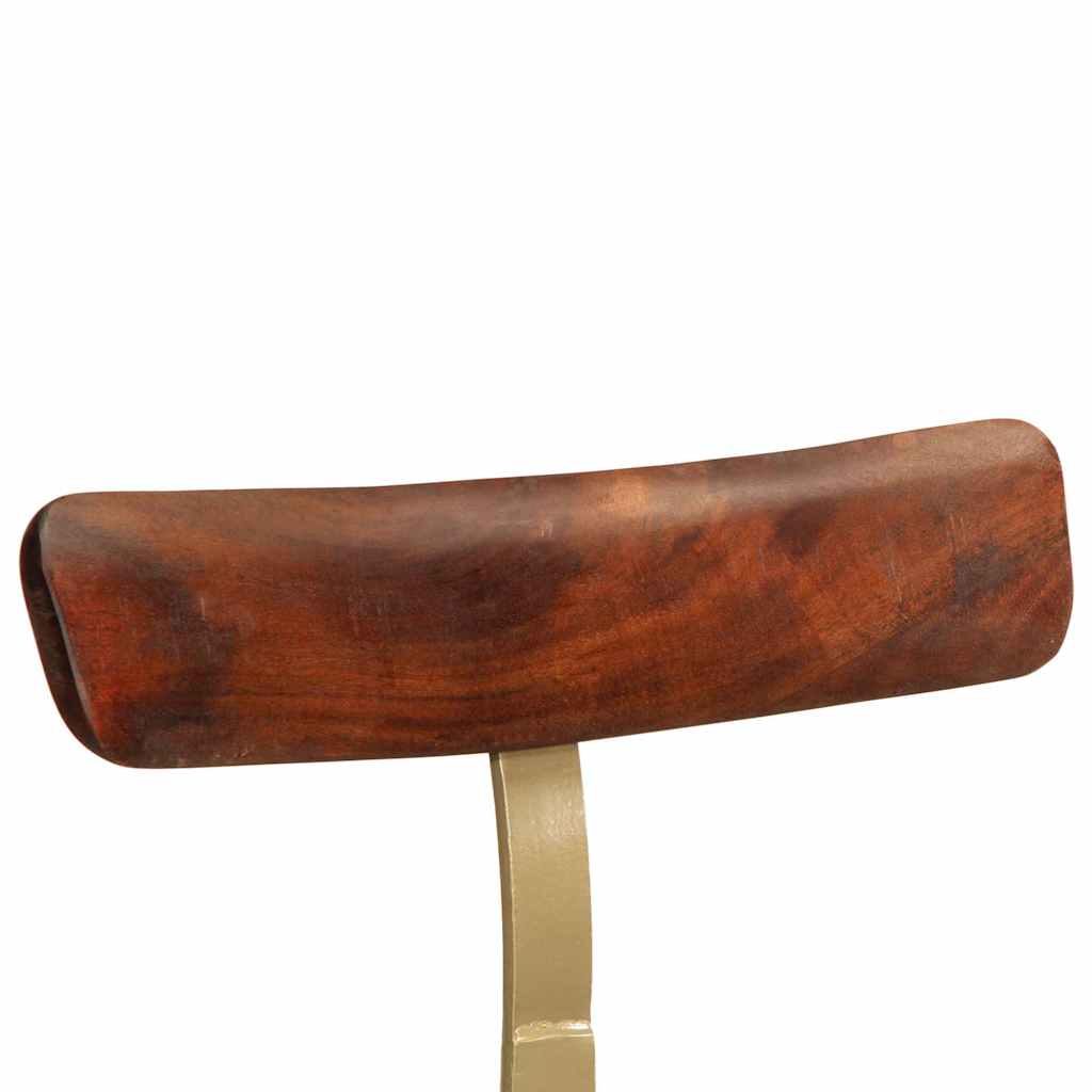 Tabourets de bar lot de 2 49x43x79 cm bois de manguier massif - XIOS