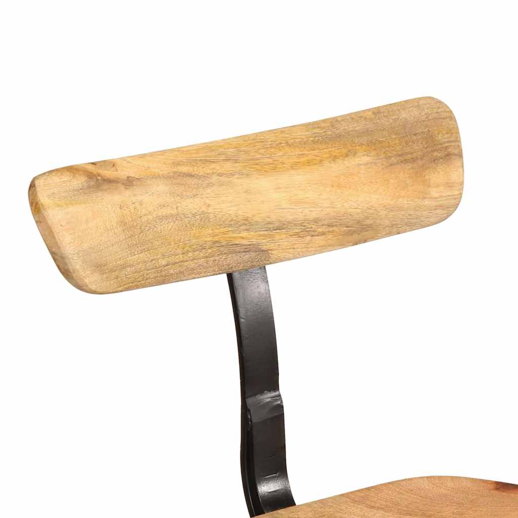 Tabourets de bar lot de 2 49x43x103 cm bois de manguier massif - XIOS