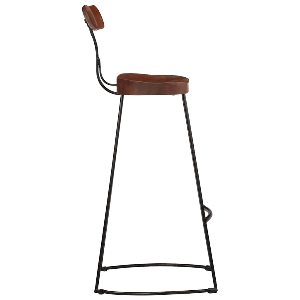 Tabourets de bar lot de 2 49x43x103 cm bois de manguier massif - XIOS