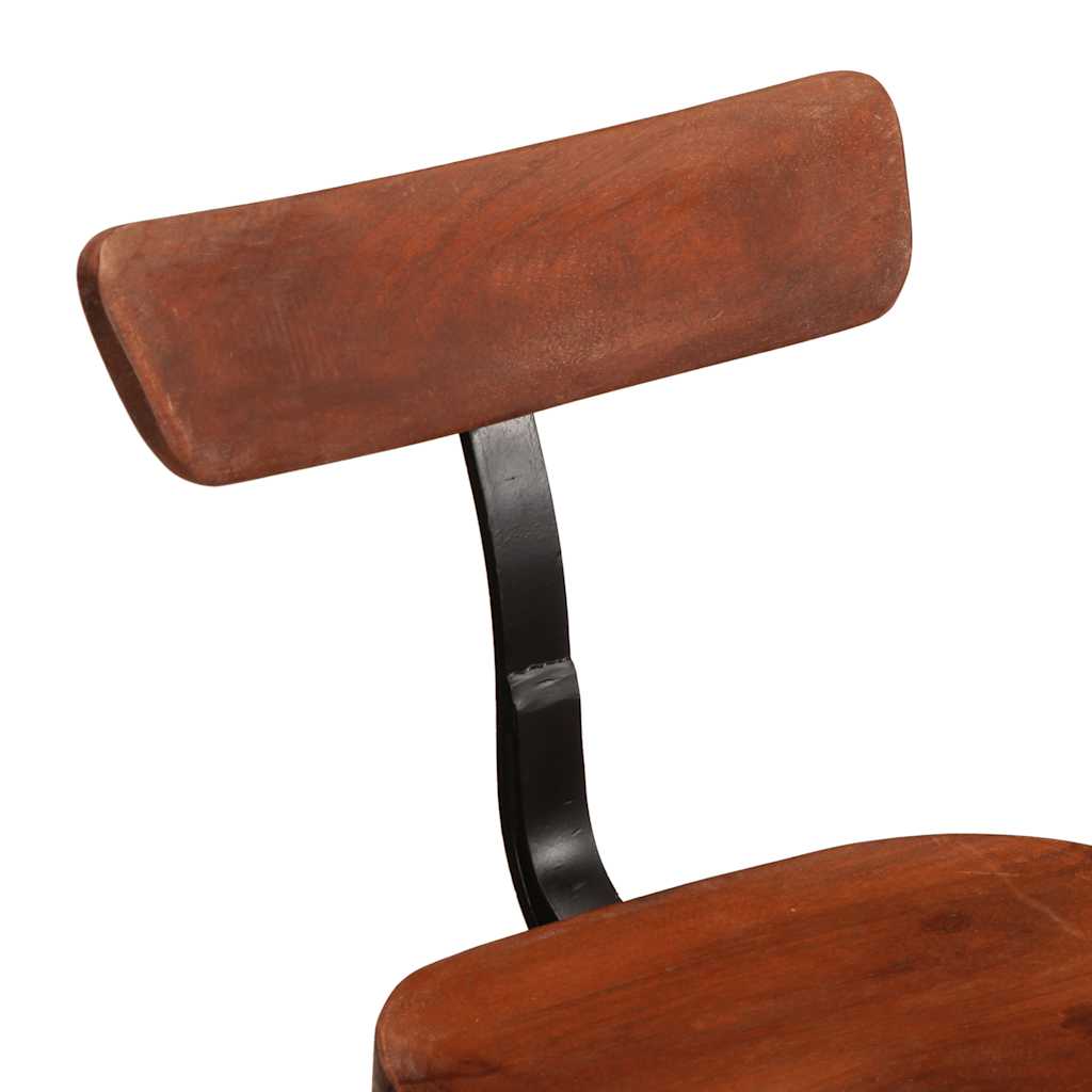 Tabourets de bar lot de 2 49x43x88 cm bois de manguier massif - XIOS