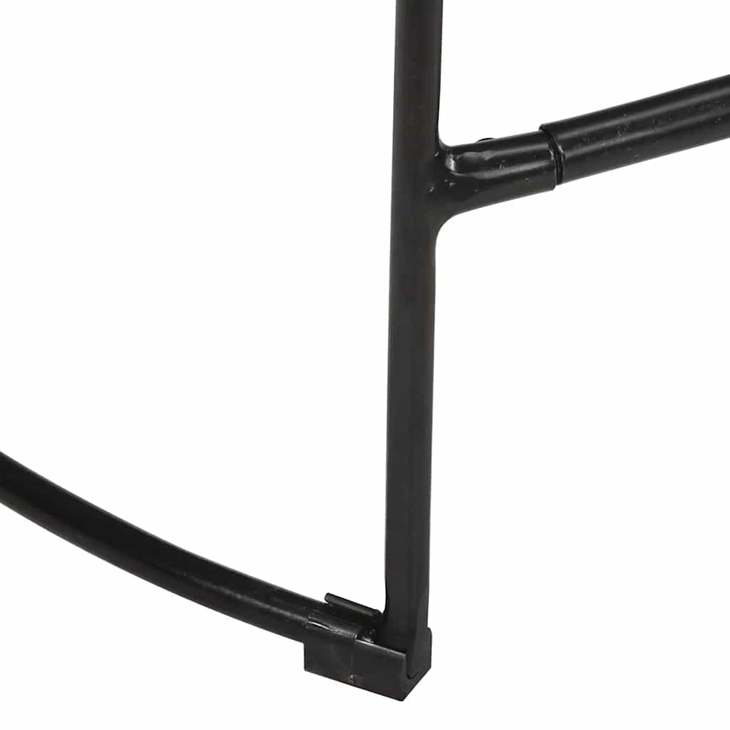 Tabourets de bar lot de 2 noir 45x40x62 cm bois manguier massif - XIOS