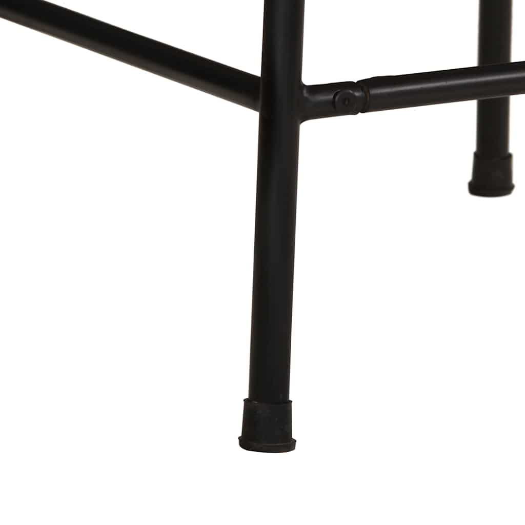 Tabourets de bar lot de 2 46x35,5x70cm bois massif récupération - XIOS