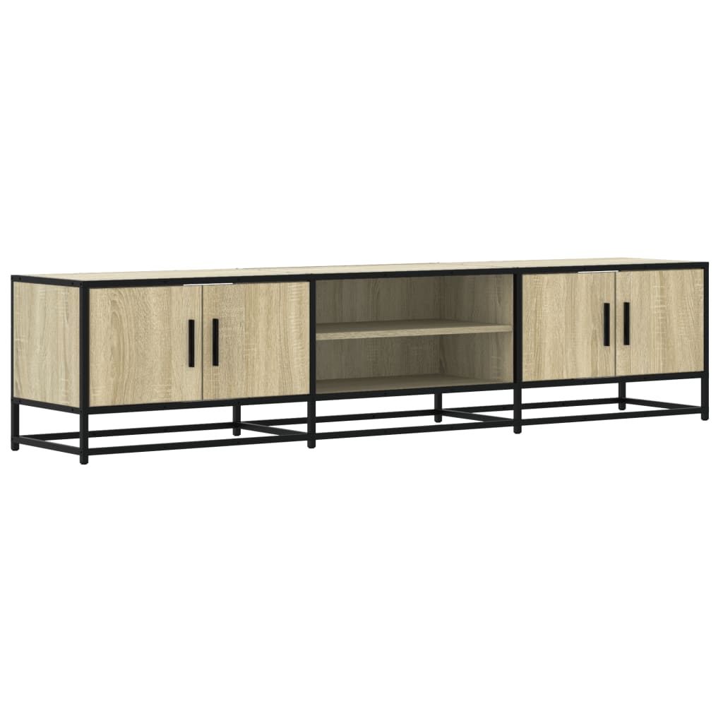 Meuble TV chêne sonoma 180x35x41 cm bois d'ingénierie - XIOS