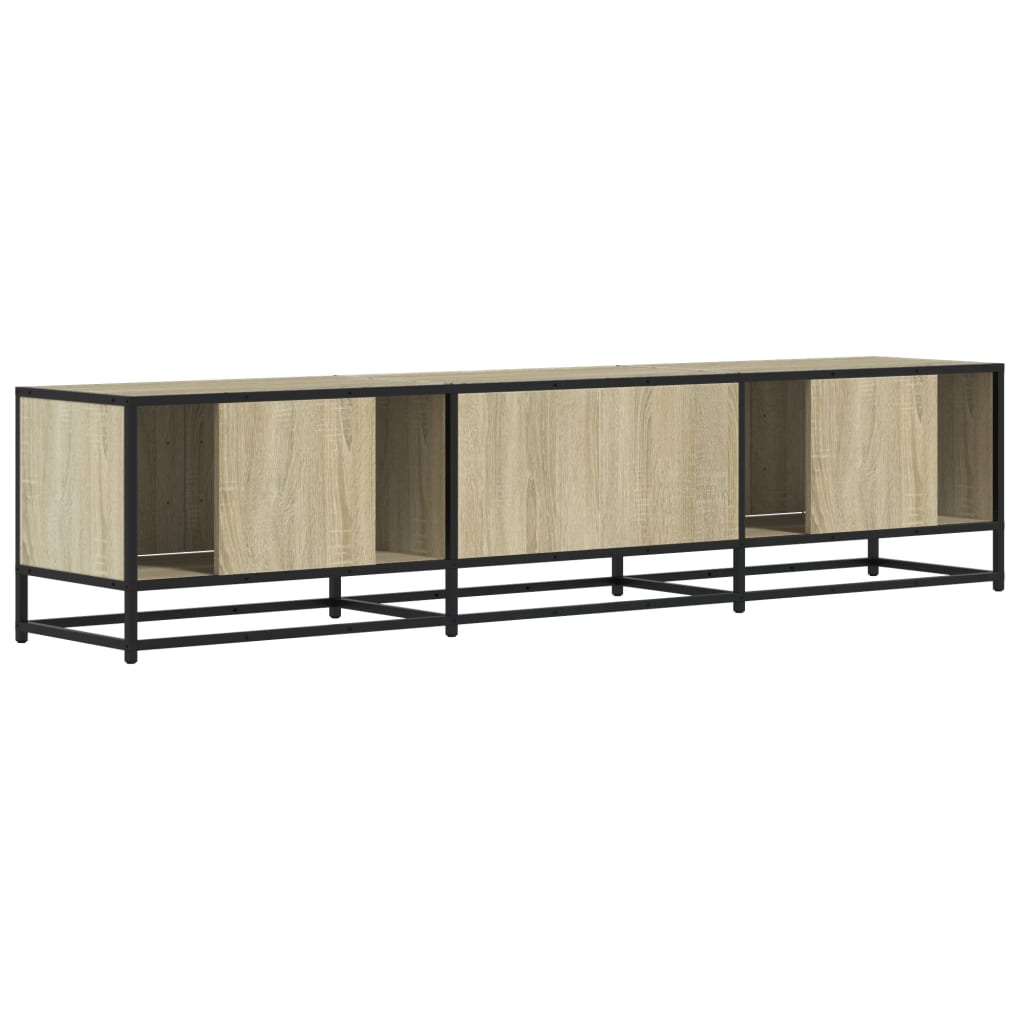Meuble TV chêne sonoma 180x35x41 cm bois d'ingénierie - XIOS