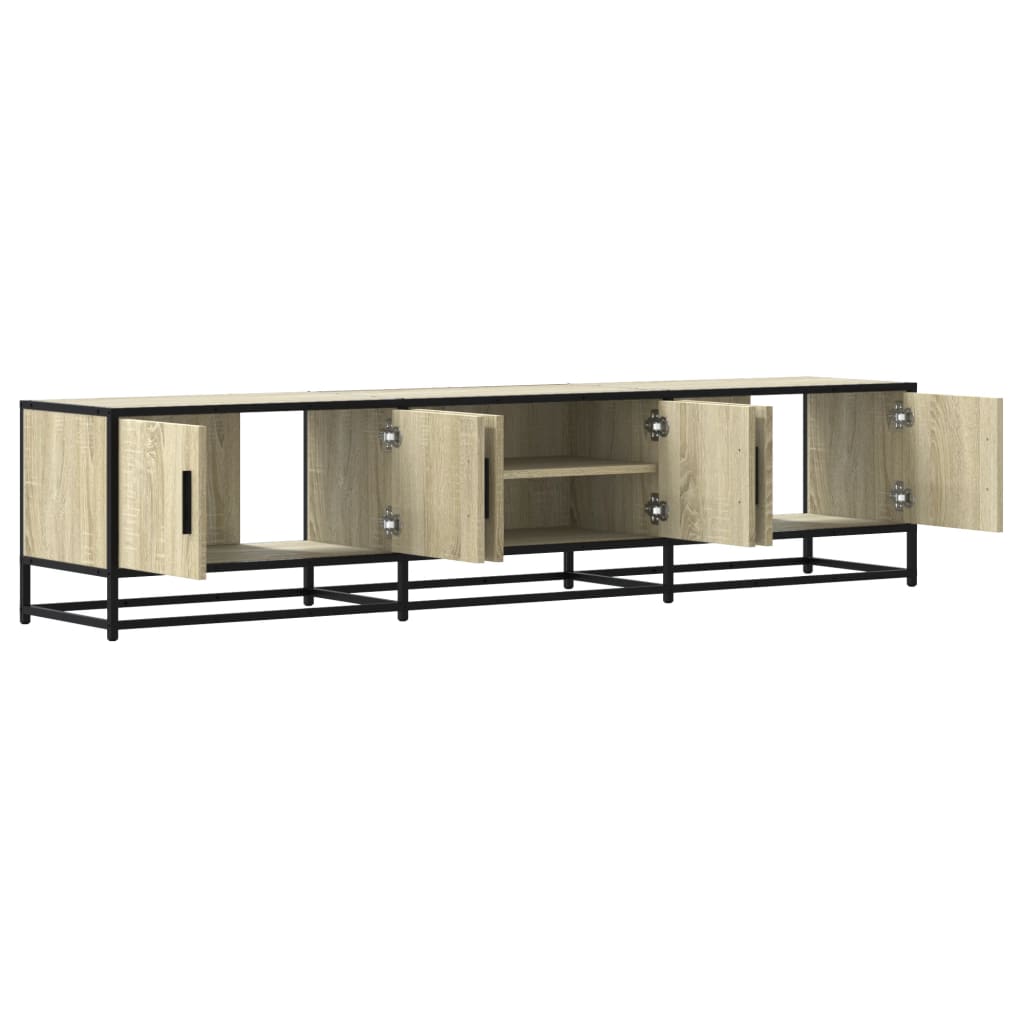Meuble TV chêne sonoma 180x35x41 cm bois d'ingénierie - XIOS