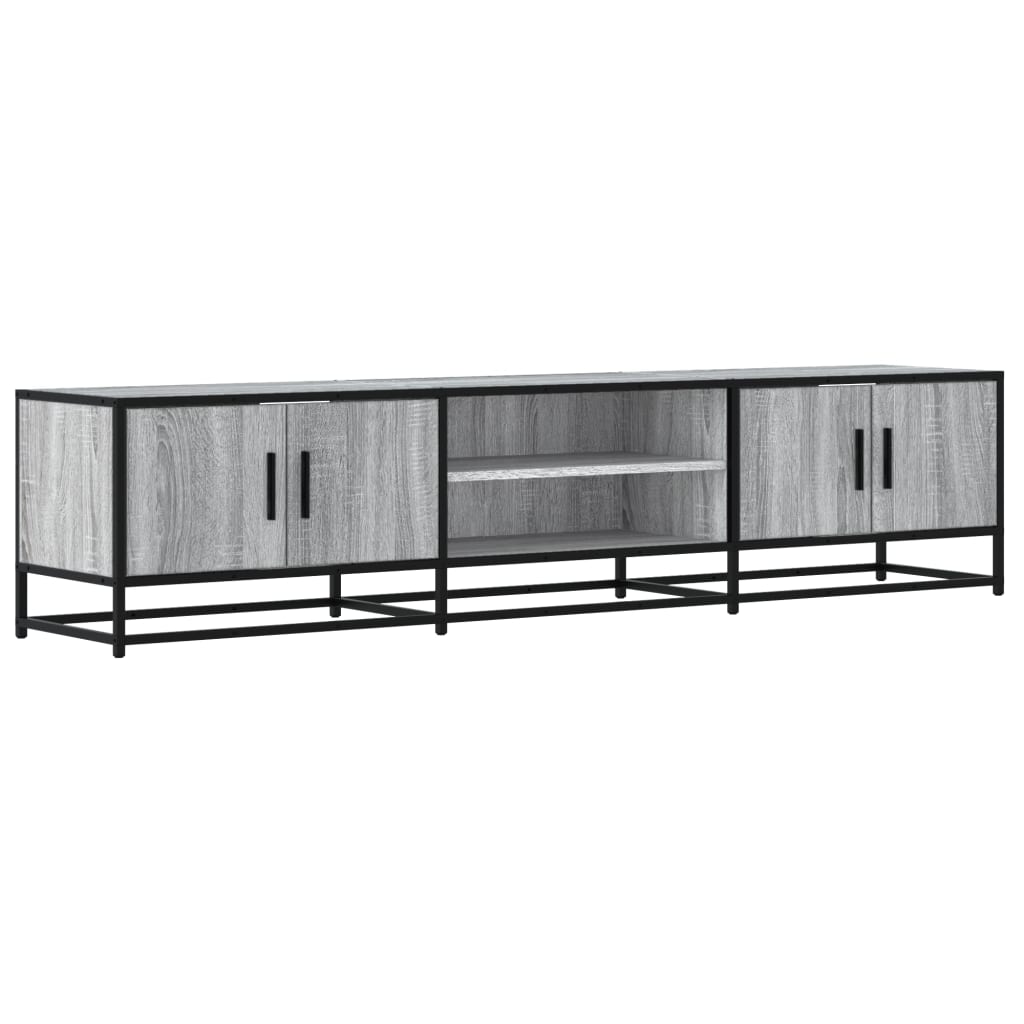Meuble TV sonoma gris 180x35x41 cm bois d'ingénierie - XIOS