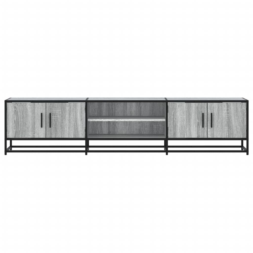 Meuble TV sonoma gris 180x35x41 cm bois d'ingénierie - XIOS