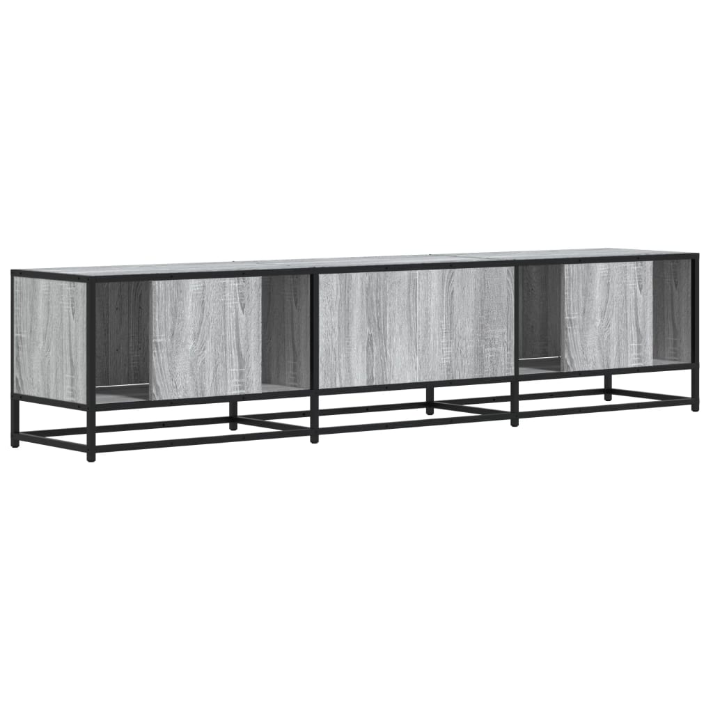 Meuble TV sonoma gris 180x35x41 cm bois d'ingénierie - XIOS
