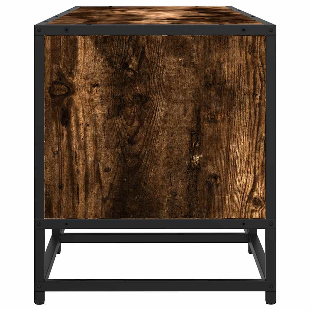 Meuble TV chêne fumé 210x35x41 cm bois d'ingénierie Meubles TV vidaXL   