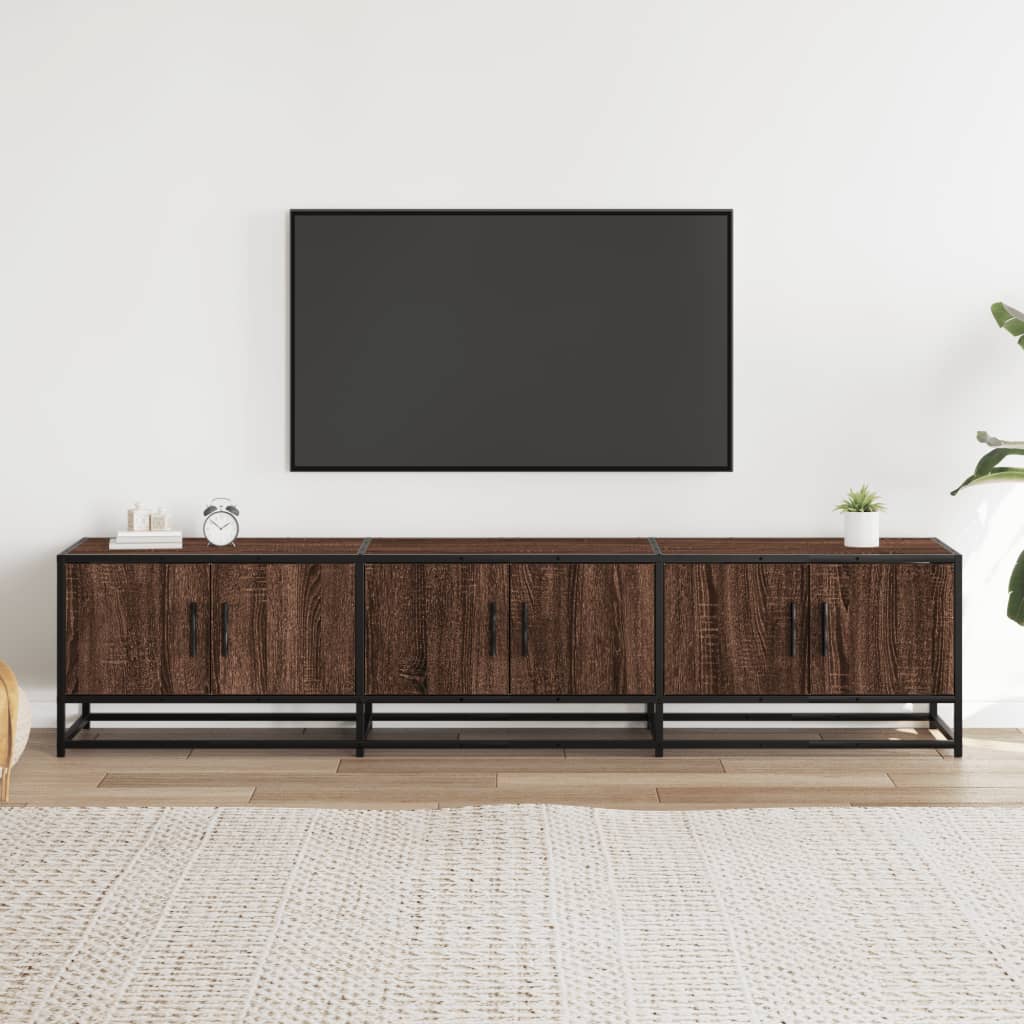 Meuble TV chêne marron 180x35x41 cm bois d'ingénierie Meubles TV vidaXL   
