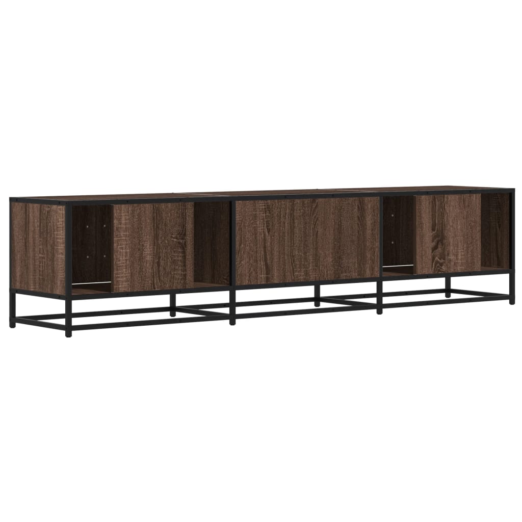 Meuble TV chêne marron 180x35x41 cm bois d'ingénierie Meubles TV vidaXL   