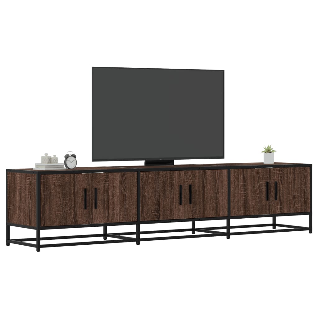 Meuble TV chêne marron 180x35x41 cm bois d'ingénierie Meubles TV vidaXL   