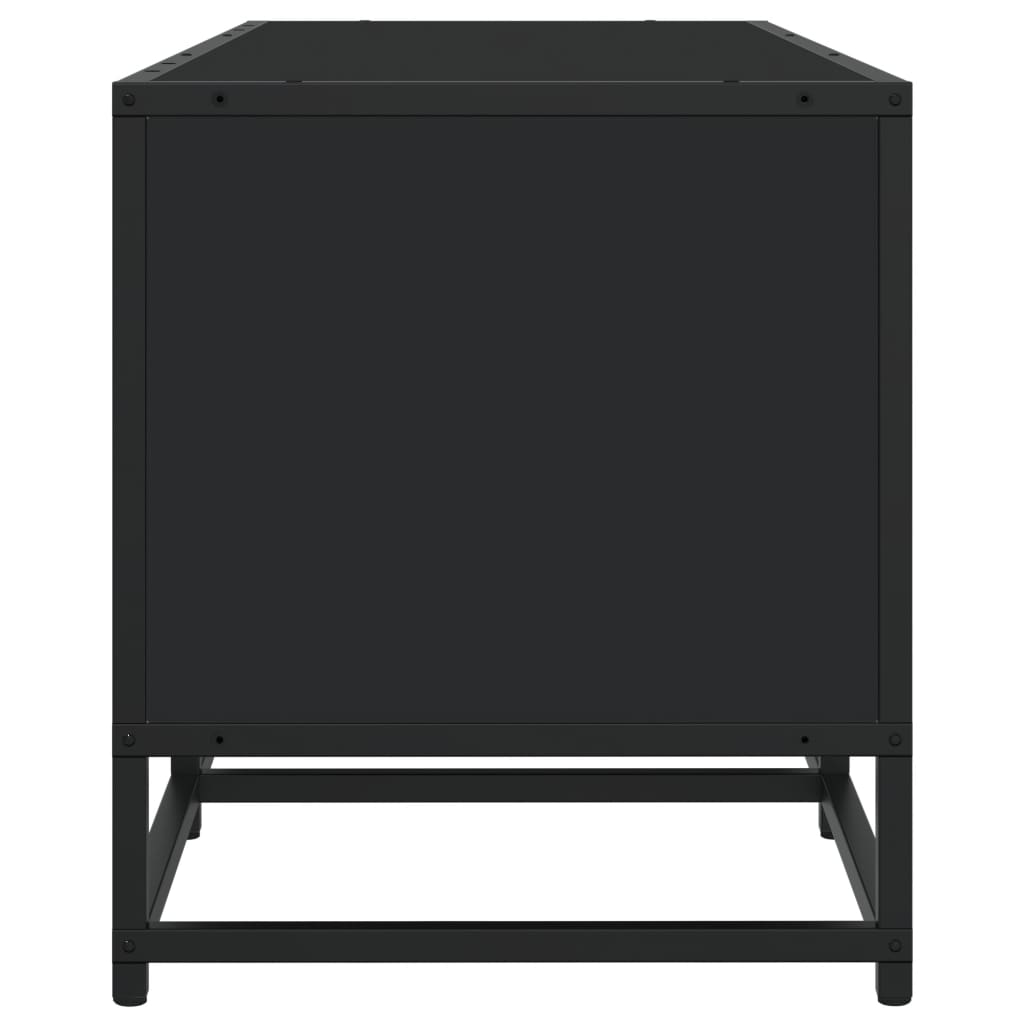 Meuble TV noir 210x35x41 cm bois d'ingénierie Meubles TV vidaXL   