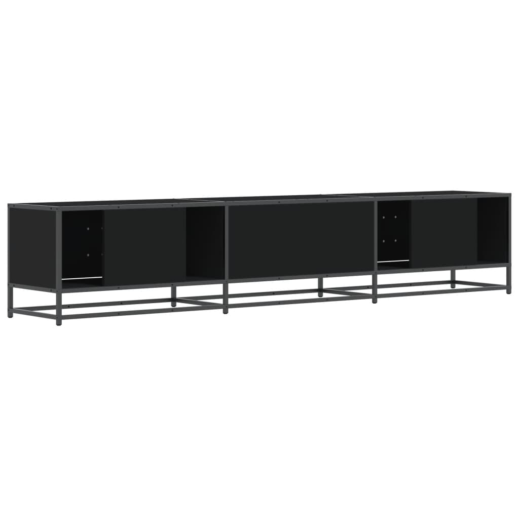 Meuble TV noir 210x35x41 cm bois d'ingénierie Meubles TV vidaXL   