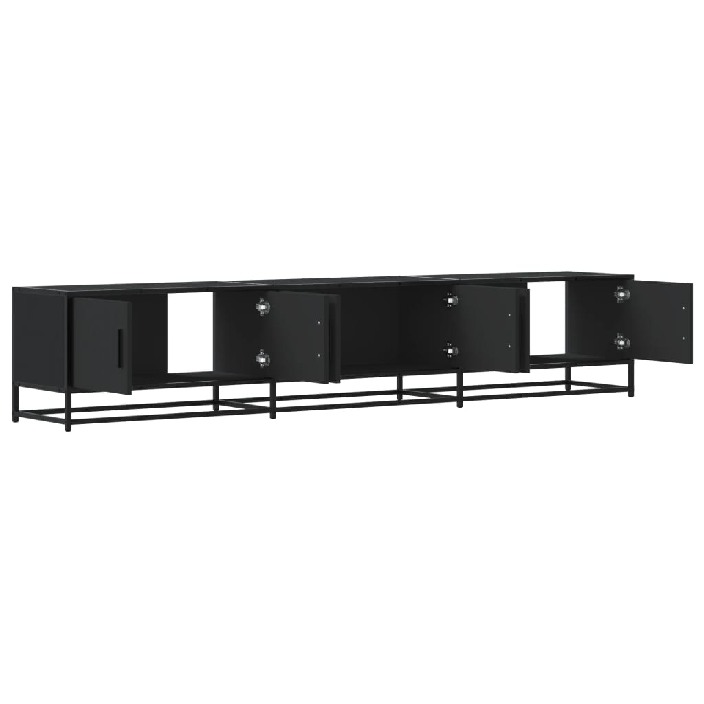 Meuble TV noir 210x35x41 cm bois d'ingénierie Meubles TV vidaXL   