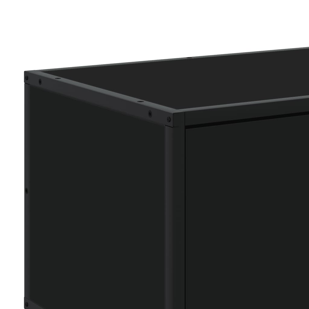 Meuble TV noir 210x35x41 cm bois d'ingénierie Meubles TV vidaXL   