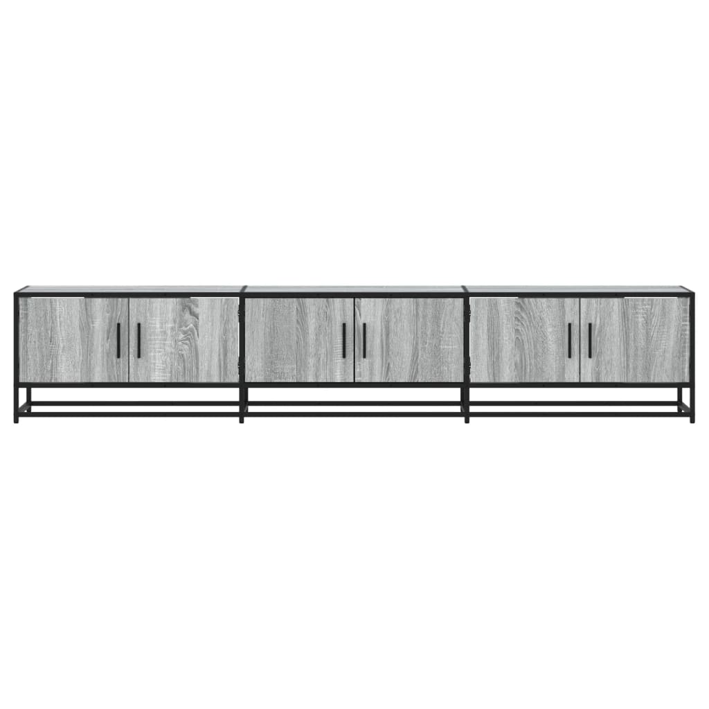 Meuble TV sonoma gris 210x35x41 cm bois d'ingénierie Meubles TV vidaXL   